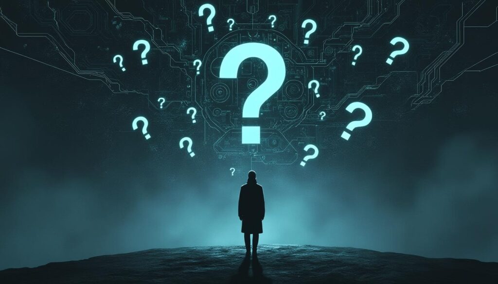découvrez comment nos propres interrogations pourraient représenter une menace plus grande que l'intelligence artificielle. plongez dans une réflexion sur la nature humaine et l'impact de nos questionnements sur notre avenir.